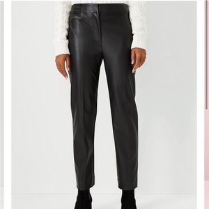 Faux Leather Slim Pants